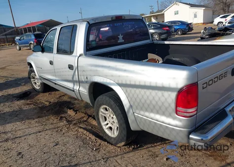 2002 Dodge Dakota Slt из США, поврежденный, VIN 1B7HL48N22S636444